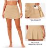 image:imageStelle Women Tennis Skirt Golf Skorts Athletic High Waisted with Pockets Inner Shorts Sport Workout Pleated PickleballKhaki