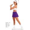 image:imageStelle Women Tennis Skirt Golf Skorts Athletic High Waisted with Pockets Inner Shorts Sport Workout Pleated PickleballPurple