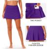 image:imageStelle Women Tennis Skirt Golf Skorts Athletic High Waisted with Pockets Inner Shorts Sport Workout Pleated PickleballPurple