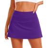 image:imageStelle Women Tennis Skirt Golf Skorts Athletic High Waisted with Pockets Inner Shorts Sport Workout Pleated PickleballPurple