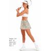 image:imageStelle Women Tennis Skirt Golf Skorts Athletic High Waisted with Pockets Inner Shorts Sport Workout Pleated PickleballWhite Cheetah
