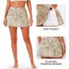 image:imageStelle Women Tennis Skirt Golf Skorts Athletic High Waisted with Pockets Inner Shorts Sport Workout Pleated PickleballWhite Cheetah