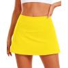 image:imageStelle Women Tennis Skirt Golf Skorts Athletic High Waisted with Pockets Inner Shorts Sport Workout Pleated PickleballYellow