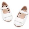 image:imageStelle Girls Dress Shoes Toddler Mary Jane Shoes Flats with Bow for ToddlerLittleBig KidsWhite