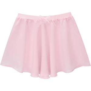 image:imageStelle Girls Ballet Skirt Chiffon Dance Skirt for Girls with Mesh Bowknot Elastic Waist Pullon Skirts for BalletBallet Pink