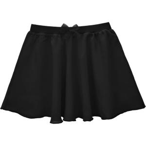 image:imageStelle Girls Ballet Skirt Chiffon Dance Skirt for Girls with Mesh Bowknot Elastic Waist Pullon Skirts for BalletBlack