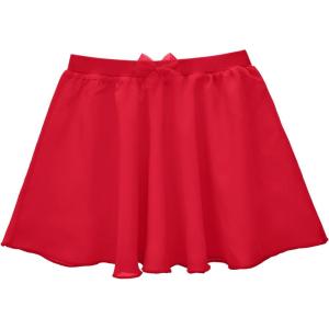 image:imageStelle Girls Ballet Skirt Chiffon Dance Skirt for Girls with Mesh Bowknot Elastic Waist Pullon Skirts for BalletRed