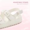 image:imageStelle Toddler Girls Sandals for Boys Adjustable Buckle Open Toe Sandal Lightweight Casual Summer Shoes for LittleBig KidsCreme