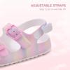 image:imageStelle Toddler Girls Sandals for Boys Adjustable Buckle Open Toe Sandal Lightweight Casual Summer Shoes for LittleBig KidsRainbow