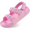 image:imageStelle Toddler Girls Sandals for Boys Adjustable Buckle Open Toe Sandal Lightweight Casual Summer Shoes for LittleBig KidsCotton Candy Ombre