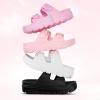 image:imageStelle Girls Double Buckle Slide Sandals Boy Slippers Kids Summer Shoes Shower Beach Pool Slip on CloudsPink