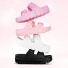 image:imageStelle Girls Double Buckle Slide Sandals Boy Slippers Kids Summer Shoes Shower Beach Pool Slip on CloudsWhite