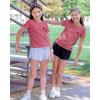 image:imageStelle Girls T Shirts Graphic Tees Short Sleeve Tshirts Crewneck Cute Summer Casual Basic Tops for Kids Teen 415 YearsApple Popwatermelon