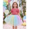 image:imageStelle Girls T Shirts Graphic Tees Short Sleeve Tshirts Crewneck Cute Summer Casual Basic Tops for Kids Teen 415 YearsApple Popwatermelon