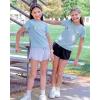 image:imageStelle Girls T Shirts Graphic Tees Short Sleeve Tshirts Crewneck Cute Summer Casual Basic Tops for Kids Teen 415 YearsBaby Daisyblue