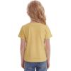 image:imageStelle Girls T Shirts Graphic Tees Short Sleeve Tshirts Crewneck Cute Summer Casual Basic Tops for Kids Teen 415 YearsBlue Garlandyellow