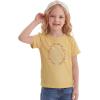 image:imageStelle Girls T Shirts Graphic Tees Short Sleeve Tshirts Crewneck Cute Summer Casual Basic Tops for Kids Teen 415 YearsBlue Garlandyellow