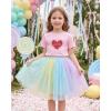 image:imageStelle Girls T Shirts Graphic Tees Short Sleeve Tshirts Crewneck Cute Summer Casual Basic Tops for Kids Teen 415 YearsCali Heartpink