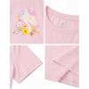 image:imageStelle Girls T Shirts Graphic Tees Short Sleeve Tshirts Crewneck Cute Summer Casual Basic Tops for Kids Teen 415 YearsLilac Unicornpink
