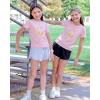 image:imageStelle Girls T Shirts Graphic Tees Short Sleeve Tshirts Crewneck Cute Summer Casual Basic Tops for Kids Teen 415 YearsLilac Unicornpink
