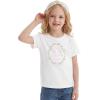 image:imageStelle Girls T Shirts Graphic Tees Short Sleeve Tshirts Crewneck Cute Summer Casual Basic Tops for Kids Teen 415 YearsPink Garlandwhite