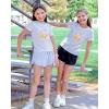 image:imageStelle Girls T Shirts Graphic Tees Short Sleeve Tshirts Crewneck Cute Summer Casual Basic Tops for Kids Teen 415 YearsPink Unicornwhite