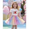 image:imageStelle Girls T Shirts Graphic Tees Short Sleeve Tshirts Crewneck Cute Summer Casual Basic Tops for Kids Teen 415 YearsStrawberrywhite