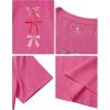image:imageStelle Girls T Shirts Graphic Tees Short Sleeve Tshirts Crewneck Cute Summer Casual Basic Tops for Kids Teen 415 YearsSweet Knotfuchsia