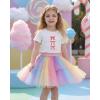 image:imageStelle Girls T Shirts Graphic Tees Short Sleeve Tshirts Crewneck Cute Summer Casual Basic Tops for Kids Teen 415 YearsSweet Knotwhite
