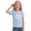 image:imageStelle Girls T Shirts Graphic Tees Short Sleeve Tshirts Crewneck Cute Summer Casual Basic Tops for Kids Teen 415 YearsWhite Bloomblue