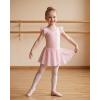 image:imageStelle Girls Flutter Sleeve Ballet Leotards Toddler Shimmering Dance Outfits Sequin Tutu Skirted Leotard Ballerina DressBallet Pink