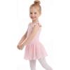 image:imageStelle Girls Flutter Sleeve Ballet Leotards Toddler Shimmering Dance Outfits Sequin Tutu Skirted Leotard Ballerina DressBallet Pink