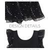 image:imageStelle Girls Flutter Sleeve Ballet Leotards Toddler Shimmering Dance Outfits Sequin Tutu Skirted Leotard Ballerina DressBlack