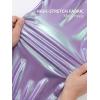 image:imageStelle Girls Metallic Cargo Pants Shiny Hip Hop Dance Joggers Sparkly Stretchy Wide Leg Street Pants for Kids 415 YearsIridescent Purple