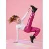 image:imageStelle Girls Metallic Cargo Pants Shiny Hip Hop Dance Joggers Sparkly Stretchy Wide Leg Street Pants for Kids 415 YearsMetal Fuchsia