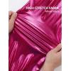 image:imageStelle Girls Metallic Cargo Pants Shiny Hip Hop Dance Joggers Sparkly Stretchy Wide Leg Street Pants for Kids 415 YearsMetal Fuchsia