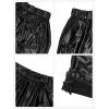 image:imageStelle Girls Metallic Cargo Pants Shiny Hip Hop Dance Joggers Sparkly Stretchy Wide Leg Street Pants for Kids 415 YearsPatent Black