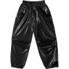 image:imageStelle Girls Metallic Cargo Pants Shiny Hip Hop Dance Joggers Sparkly Stretchy Wide Leg Street Pants for Kids 415 YearsPatent Black