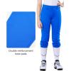 image:imageStelle Girls Softball Pants Youth Kids Baseball Pants Fastpitch Pants with Pockets Boys Tee BallBlue