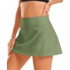 image:imageStelle Womens Tennis Golf Skirts High Waisted with Pockets Inner Shorts for Athletic Skorts Sports Running PickleballArmy Green