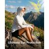 image:imageStelle Womens UPF 50 Sun Protection Jacket Hoodie Lightweight Long Sun Shirt for Outdoor Running HikingWhite