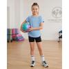 image:imageStelle Girls Athletic Shirts Short Sleeve Crewneck T Shirts Active Sports Top Soccer Gym Workout Tshirt Summer Tees for KidAqua Blue07