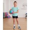 image:imageStelle Girls Athletic Shirts Short Sleeve Crewneck T Shirts Active Sports Top Soccer Gym Workout Tshirt Summer Tees for KidLight Blue07