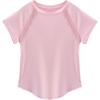 image:imageStelle Girls Athletic Shirts Short Sleeve Crewneck T Shirts Active Sports Top Soccer Gym Workout Tshirt Summer Tees for KidLight Pink