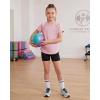image:imageStelle Girls Athletic Shirts Short Sleeve Crewneck T Shirts Active Sports Top Soccer Gym Workout Tshirt Summer Tees for KidLight Pink