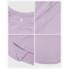 image:imageStelle Girls Athletic Shirts Short Sleeve Crewneck T Shirts Active Sports Top Soccer Gym Workout Tshirt Summer Tees for KidLight Purple
