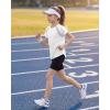 image:imageStelle Girls Athletic Shirts Short Sleeve Crewneck T Shirts Active Sports Top Soccer Gym Workout Tshirt Summer Tees for KidWhite