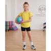 image:imageStelle Girls Athletic Shirts Short Sleeve Crewneck T Shirts Active Sports Top Soccer Gym Workout Tshirt Summer Tees for KidYellow