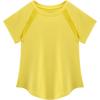 image:imageStelle Girls Athletic Shirts Short Sleeve Crewneck T Shirts Active Sports Top Soccer Gym Workout Tshirt Summer Tees for KidYellow