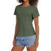 image:imageStelle Women T Shirts Crew Neck Short Sleeve Shirts Soft Summer Classic Fit TeesArmy Green